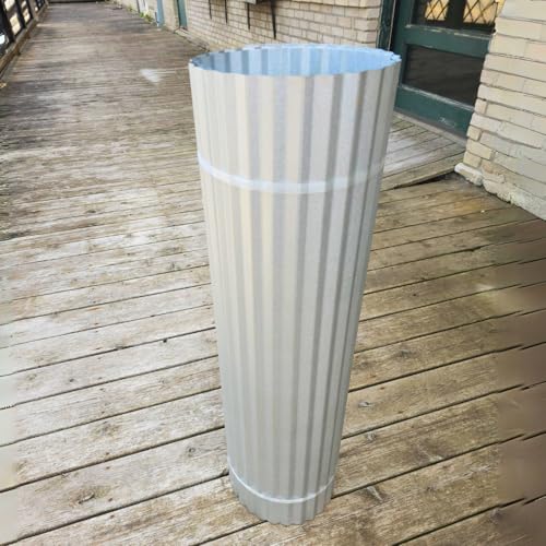 Corrugated Metal Wainscoting (Galvalume - 10 Foot Roll) - Silver Panels for Walls - Dakota Tin