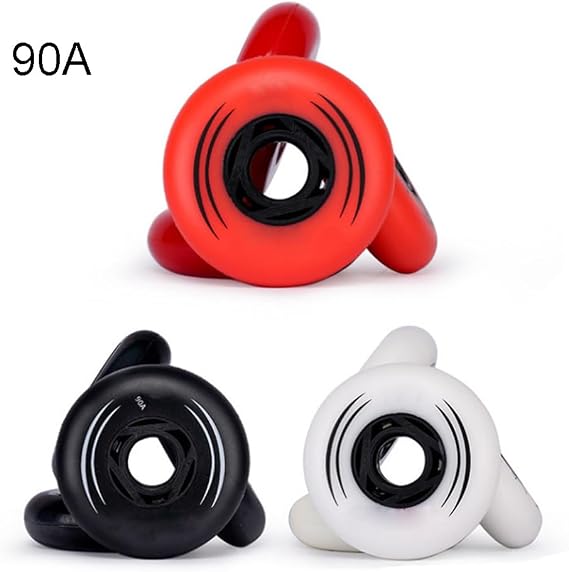 LED Inline Skate Replacement Wheels 72mm 76mm 80mm 85A Outdoor Indoor Luminous Flash Roller Skates Wheels (4 Pack) for indooor and outdoor