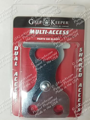 Image of Gate Keeper GM ELEC01 Multi User Shared Access Locking System, 2 Padlock Capacity Low Profile Hasp for Gates and Electrical Panels, Weather Resistant Steel, Industrial Grade Security, Made in USA