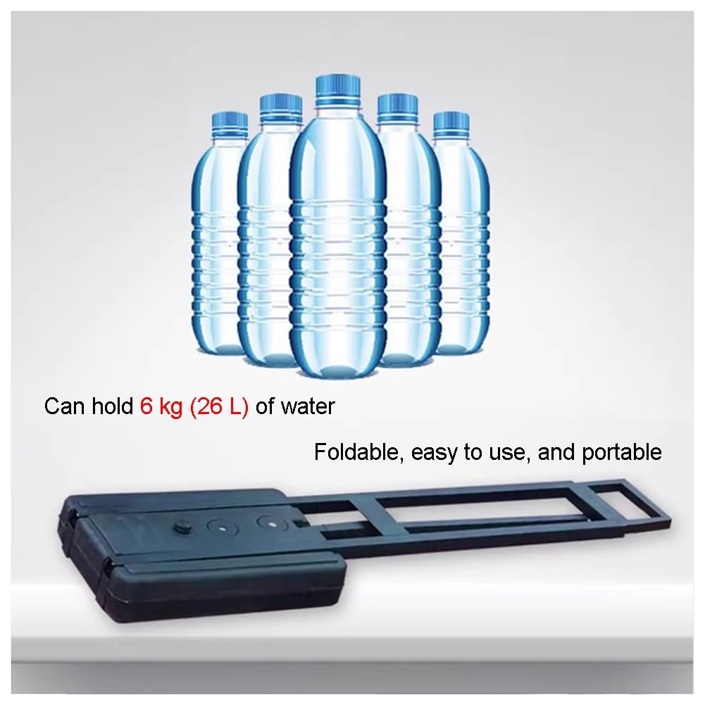 Soporte de Carteles de Piso Pesado Resistente, Altura Ajustable de hasta 75 Pulgadas, Base Llena de Agua para Eventos Interiores al Aire Libre, Soporte de Cartel de Servicio Pesado para exposiciones,