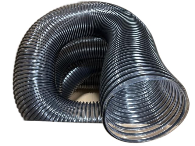 PVC Flexible Grass Catcher Bagger Leaf Vac Collection Vacuum Hose 10 Foot of 8 Inch ID Fits Most Brands DR Trac Vac Cyclone