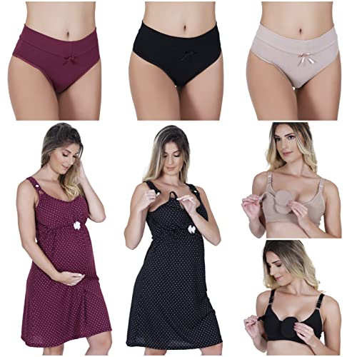 Kit roupa pós-parto e amamentação