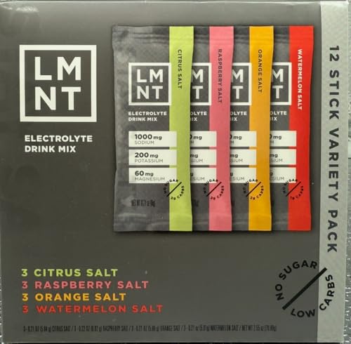 LMNT Zero Sugar Electrolytes - Variety Pack | Drink Mix | 12-Count