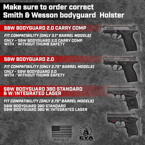 CYA Supply Co. Base IWB Concealed Carry Holster Veteran Owned Made in USA - Fits