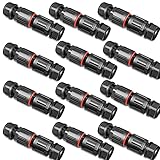 IDEALER ERSATZ ZUR GIEßHARZMUFFE - Mit dem Kabelverbinder schnell und haltbar die Verbindung wiederhergestellt. Ideal für Sie abgetrenntes/stillgelegtes Stromkabel im Garten. Einfach zum anbauen, schon ist das Problem des zu kurzen Kabels gelöst. Absolut dicht und sehr einfach anzuschließen durch die mitgelieferten Klemmen.