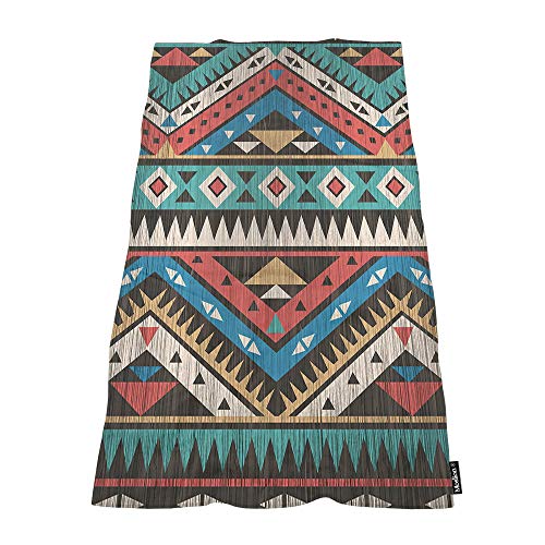 Moslion Soft Bath Towels Vintage Aztec Comfy Bathing/Beach/Camping Towel for Women Men Girls Boys Large Size 64x32 Inches
