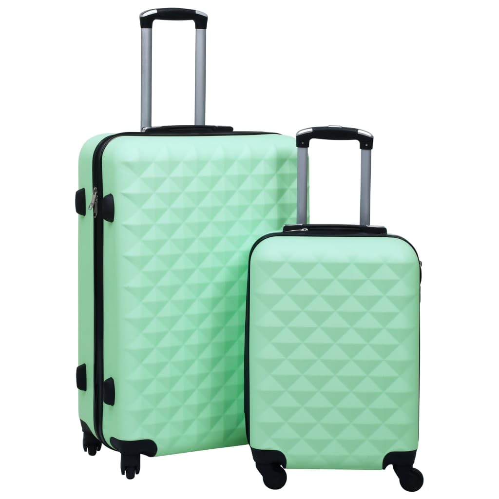 Set trolley rigido 2 pezzi set valigia verde menta bagaglio da