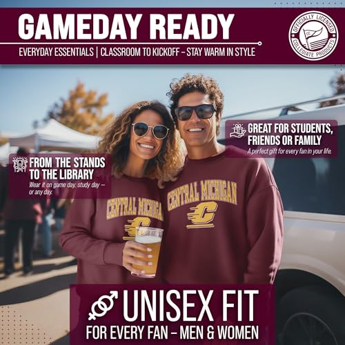 Image of NCAA College Sweatshirt Fleece Crewneck Pullover for Men and Women | Officially licensed NCAA college gameday crewneck pullover - 9 oz fleece lined sweatshirt with arch and logo design