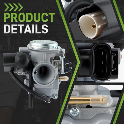 Image of 16100-GEZ-673 Carburetor Compatible with Honda Ruckus NPS50 2003-2019 ‎Carb with Gas Fuel Shutoff Valve, Fuel Filter, Fuel Line Clamps, Cleaner Tool Kit