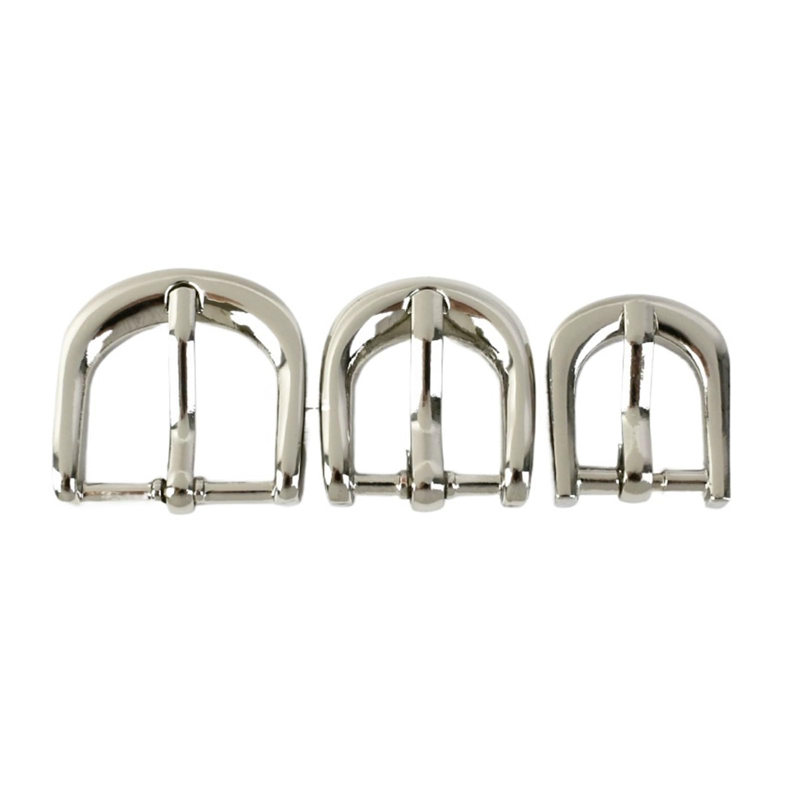 5/10/20 Pezzi 11/15/20 mm Fibbie ad ardiglione in Metallo for Cintura, Cinghia, Borsa, Chiusura, Ganci di Regolazione, Accessori for Cucire in Pelle Fai da Te(F3-25-Silver,11mm-20Pcs)