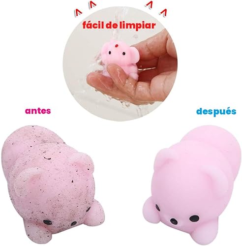 Miniatura 6 de Squishies - Juguetes blandos mochi para niños, recuerdo de fiesta, ayuda a aliviador de estrés y ansiedad, juguete de mascosta, 24