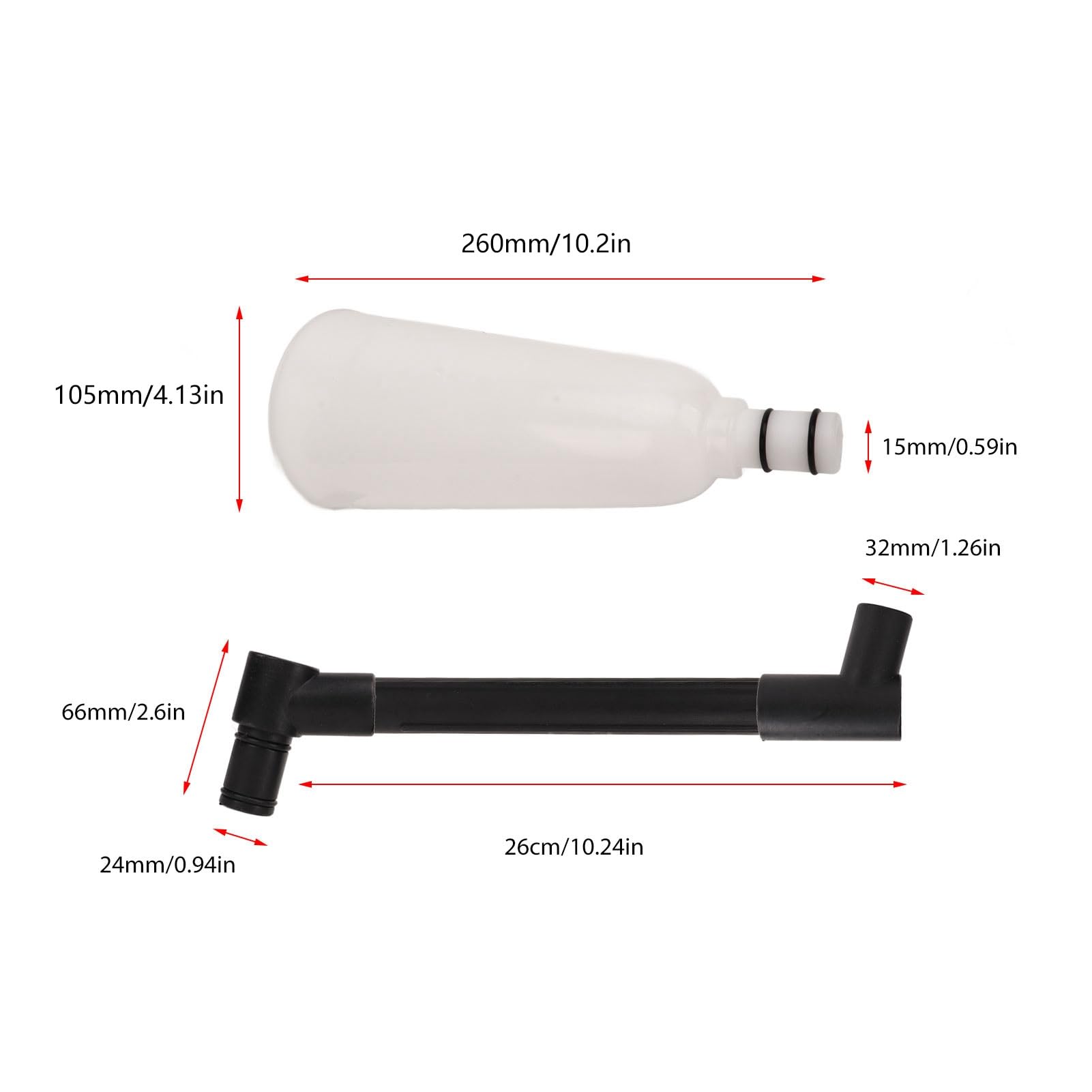 Kit de Llenado de Embudo de Aceite, Derrame de Tubo de Extensión Offset de Alta Eficiencia, para Uso Automotriz con Vehículos Giratorios, UE, Asia, EE. UU.