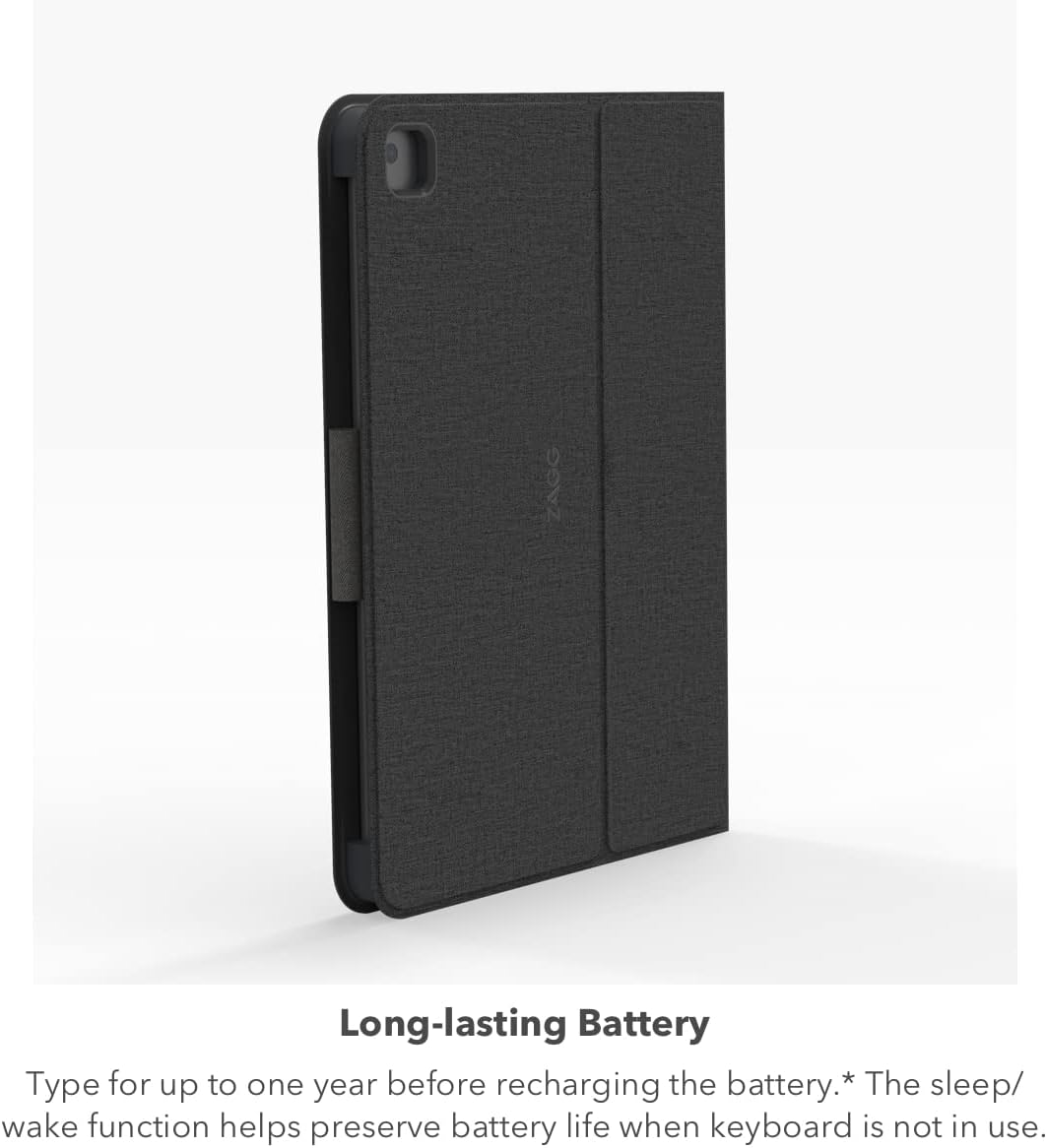 ZAGG Messenger Folio 2 Tablet Keyboard & Case, Laptop-Style Keys, Built-in Stand for iPad 11" (A16) & 10.9-inch 10th GEN iPad