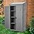 Okak 3 X 2 Ft Outdoor Storage Shed with Metal Top Garden Shed Tool Storage Sheds House for Backyard Garden,Patio,Grey