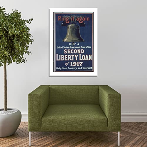 Second Liberty Loan estampe de collection Spiffing Prints impression mate extra large