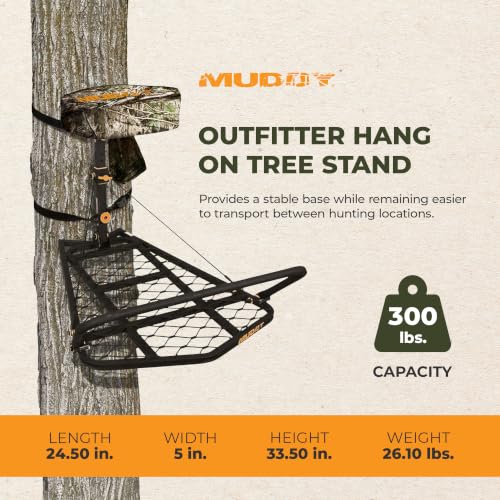 Image of Muddy The Boss XL Wide Stance Hang-On Tree Stand Platform & Hawk Helium Set