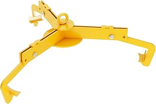 Open & Closed Head Drum Lifter 1000 lbs Capacity for 30-55 Gallon Barrel Metal and Plastic Drums, Lifting Clamp Drums for Loading/Unloading