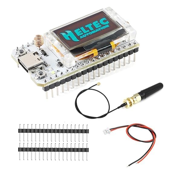 Image of Heltec Automation ESP32 LoRa V3, SX1278 0.96 inch OLED Display Development Board WIFI Bluetooth Dual Core 240MHz CP2102 and 433 /470MHz Antenna for Ar duino Smart WIFI LoRa 32