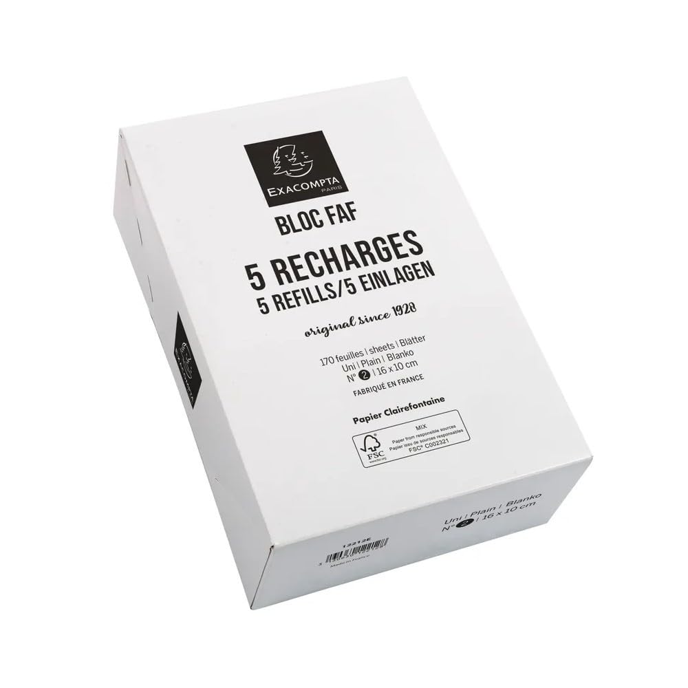 Exacompta FAF Desk Pad Refill no.4 (21 X 13.5) Plain