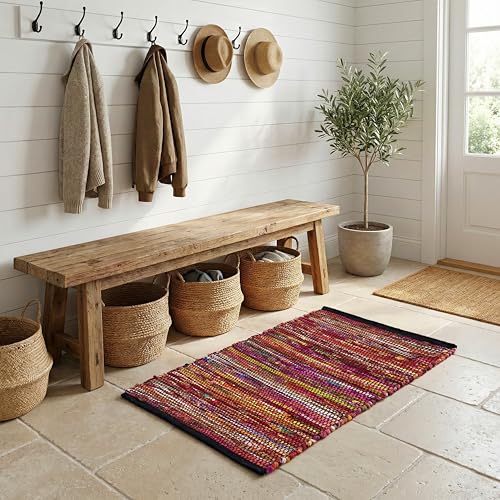 2x3 Chindi Woven Cotton Rug