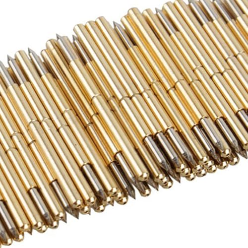 Pogo Pin Connector,Pogo Pins 100 STK. P75-B1 Federkontakt Durchmesser 1.02 mm Konischer Kopf Pogo Pin Prüfwerkzeuge