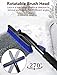 Auccutro 44'' Snow Brush Ice Scraper for Car Windshield Window, Extendable Snow Removal Tool Car Brush with Comfortable Foam Grip and Sturdy Aluminum Handle for Car, Truck, SUV Essentials Accessories