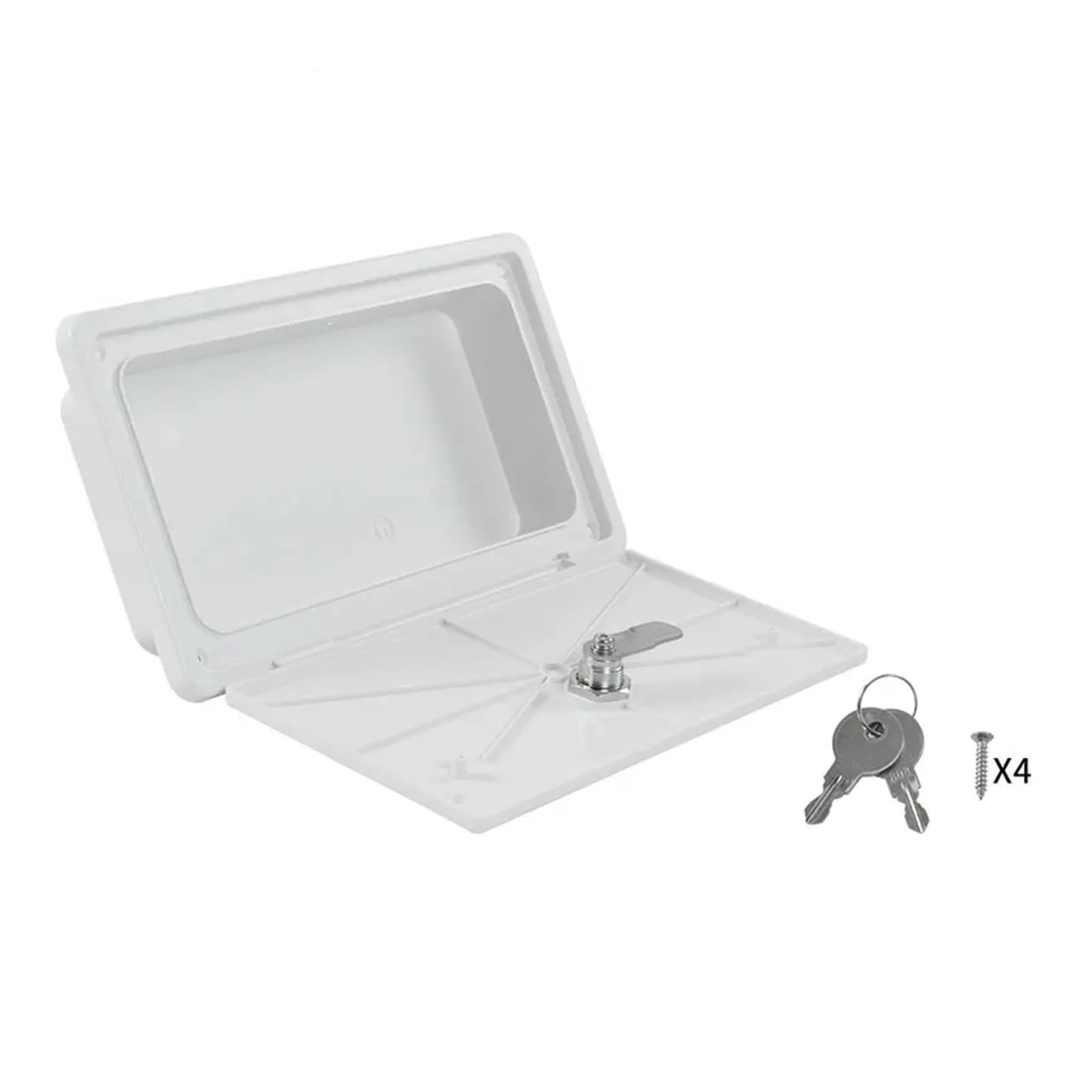 Edede 1500W Rv Hatchdoor Waterproof White Anti-Uv Abs Lockable Caravan Camper Parts Hatch Motorhome Retrofitting Accessories