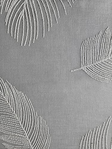 Atout Ciel Eyelet Curtain 140 x 240 cm Grey Ready to Hang, W 55.1" x L 94.5" (1 Panels) - Image 3