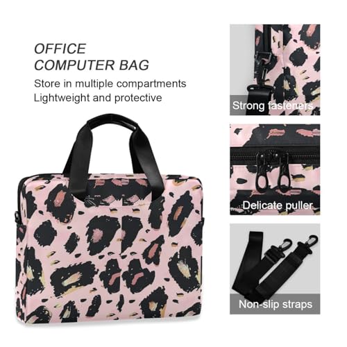 Maletín para portátil 15.6 pulg con estampado leopardo miniatura 6