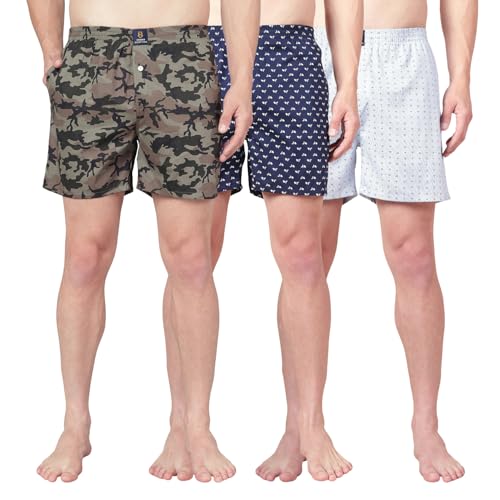 Image of Urban Scottish Ultra-Comfortable Men's Boxer Pants - 100% Cotton Material with A Stylish Print - Soft and Stretchy Elastic Waist Band - Dynamic Movement and Hardwearing Stitching - Breathable with A Gentle Snug Fit