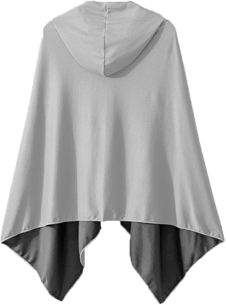 Amazon｜mecaponn 冷感ポンチョ クールタオル ポンチョ レディース
