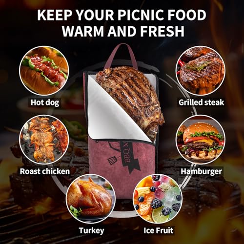 Manta para Descanso de Carne BBQ, Bolsa Térmica Reutilizable miniatura 3