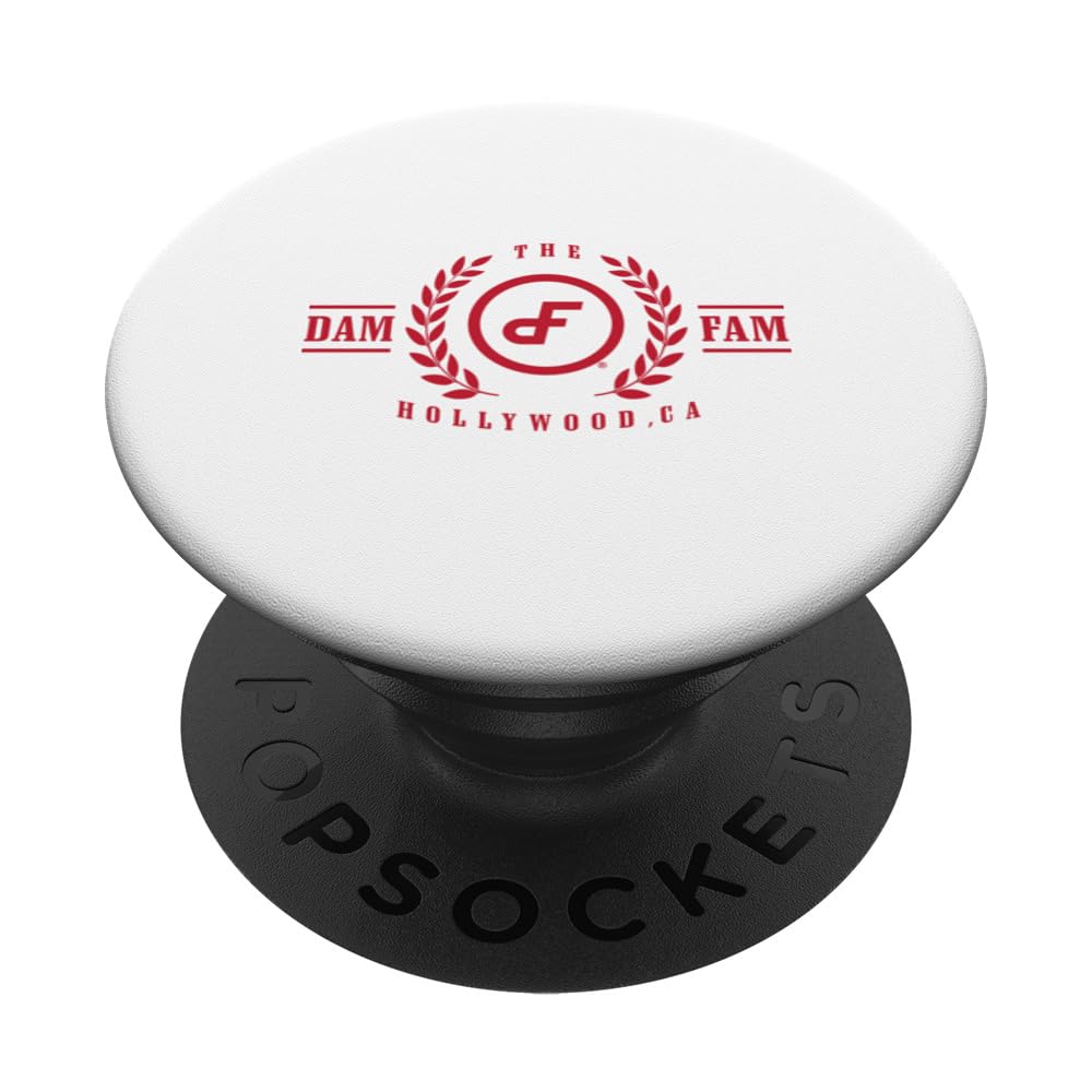 Official D'Amelio Family Hollywood CA PopSockets Swappable PopGrip, Black