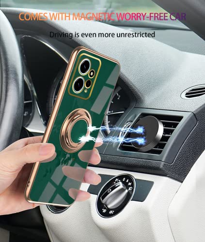 Funda compatible con Redmi Note 12 4G antigolpes de silicona delgada verde oscuro 4