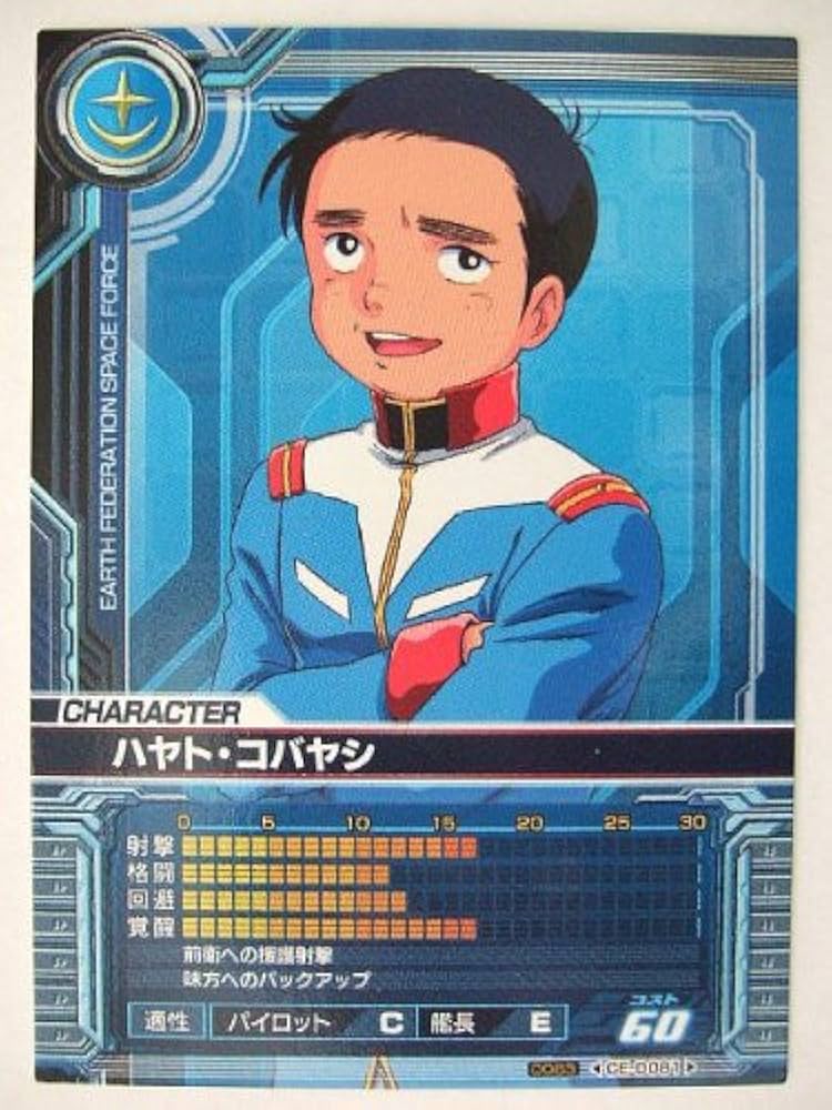 ガンダムカード　ガガリ・ユースト パイロットカード コスト1 ガンダムカード ガガリ・ユースト パイロットカード コスト1 R