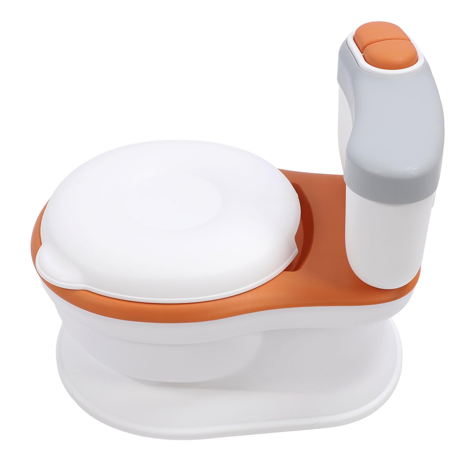 Toilette Realistica per Imparare a Usare il Vasino, Pulsanti e Suoni di Scarico, Design Portatile con Dispenser di Fazzoletti, Base Antiscivolo per Bambini Dai 18 Mesi in su