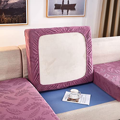 Fundas para sofá de flores Jacquard elásticas universales para protector de sofá seccional 4