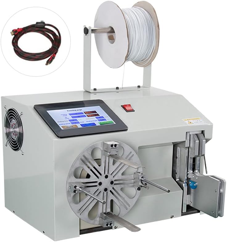EASTONTECH EA20B Newest Automatic Mobile Phone Data Cable&Wire Winding Tying Packing Machine