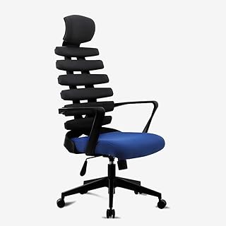 Qinmo Silla de juego, Fishbone Estilo - Las sillas ergonómicas de juego con la cintura textuales, fija los apoyabrazos del asiento, silla de la computadora principal del escritorio de oficina, silla d