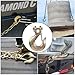 Ailengy Yision 4 Pack Heavy Duty Forged Steel Clevis Slip Hook 5/16 Inch, G70 Safety Hook Tow Chain 14,000 LB Capacity Clevis Grab Hook with Latch Forged Grade for Trailer Truck Transport