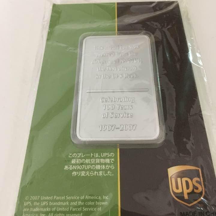 BR】UPS社 100周年記念 メタルプレート