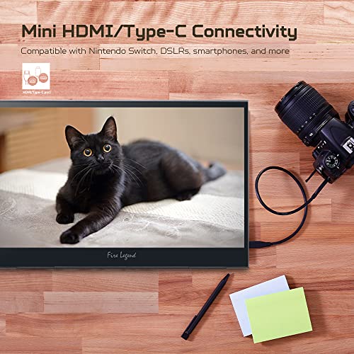 Aopen Portable Monitor 16Pm6Q Bmiux 15.6-Inch Full Hd (1920 X 1080) Portable Ips Monitor (2 X Usb Type-C & 1 X Mini Hdmi Port) #TOP3