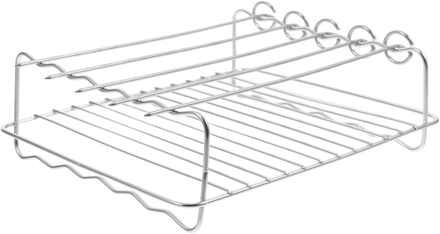 GLEAVI 1 Set Grill Accessories Steamer Rack Supplies Air Fryer Rack Cooking Rack Barbecue Rack Toast Sand Rack Meat Drying Rack Air Fryer Grilled Rack Drying Rack for Roasting Rack Silver GLEAVI 1 Set Grill Accessories Steamer Rack Supplies Air Fryer Rack Cooking Rack Barbecue Rack Toast Sand Rack Meat Drying Rack Air Fryer Grilled Rack Drying Rack for Roasting Rack Silver