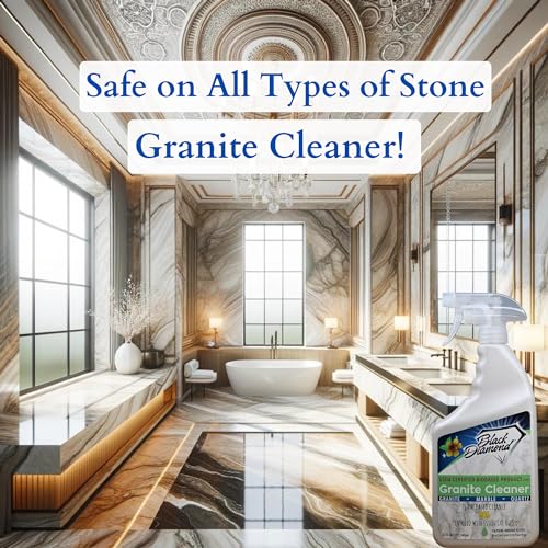 Black Diamond Stoneworks Granite Counter Cleaner: USDA Certified BIOBASED- Safe for Granite and other stone countertops. Safe for food contact formula to keep your countertops looking fresh and clean!