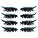 False Lashes Autocollants Eyeliner Bleu Glitter False Lashes Autocollants de maquillage pour les yeux,3D False Lashes Réutilisable Longs Cils Épais pour Prolonger les Cils de Maquillage (GA125)