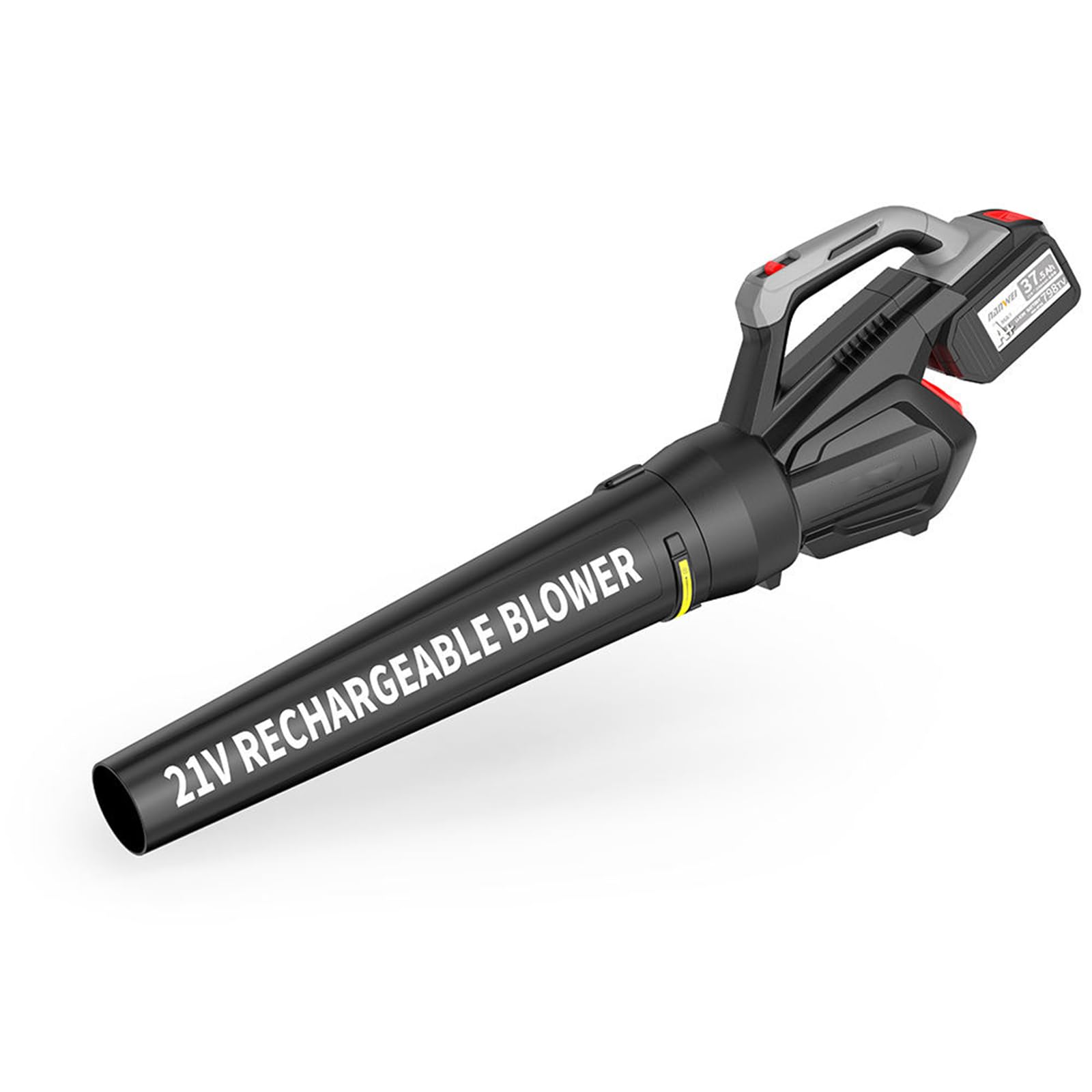 Soplador de hojas inalámbrico, 144 KM/H 400CFM Velocidad del aire Soplador de hojas con batería, Potente soplador de hojas eléctrico de 21 V para soplar hojas, Soplador eléctrico de hojas de jardín