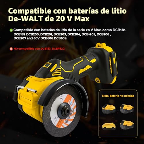 Mini amoladora angular sin escobillas para solucionar cortes difíciles en espacios estrechos 8