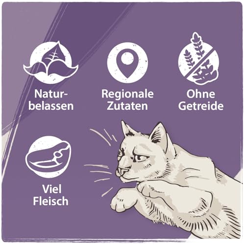 Venandi Animal - Premium Nassfutter für Katzen - Pferd als Monoprotein 12er Pack (12 x 125 g), getreidefrei, Monoprotein