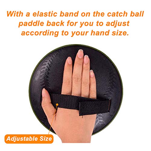 NTR Paddle Balls and Catch Game Set for Kids Toss and Catch Ball Game Set Outdoor for Adults and Children(4 Paddles,4 Balls,1 Storage Bag)