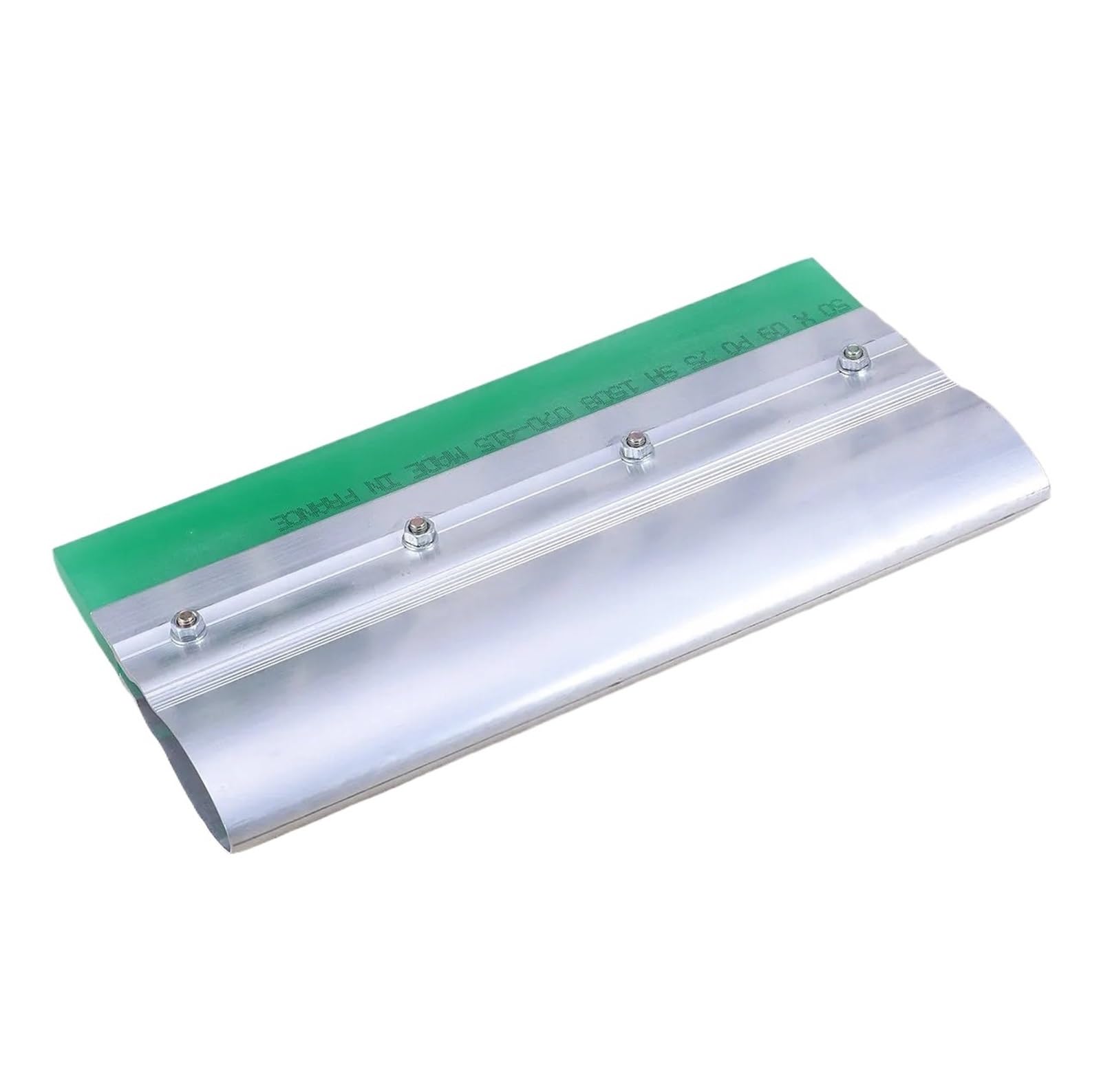 AURVIX Siebdruck-Spachtel mit Aluminiumgriff Gummibedruckter Schaber mit dünnem Metallgriff